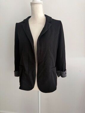SKIES ARE BLUE Black Blazer Jacket Size Small